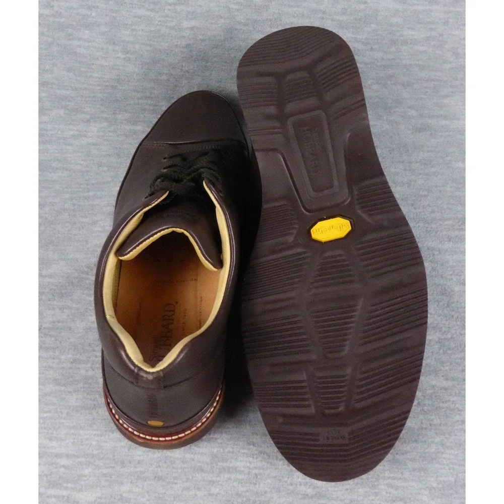 Samuel Hubbard Market Cap Oxfords Mens 10.5 M Chestnut Brown Leather M1310-061